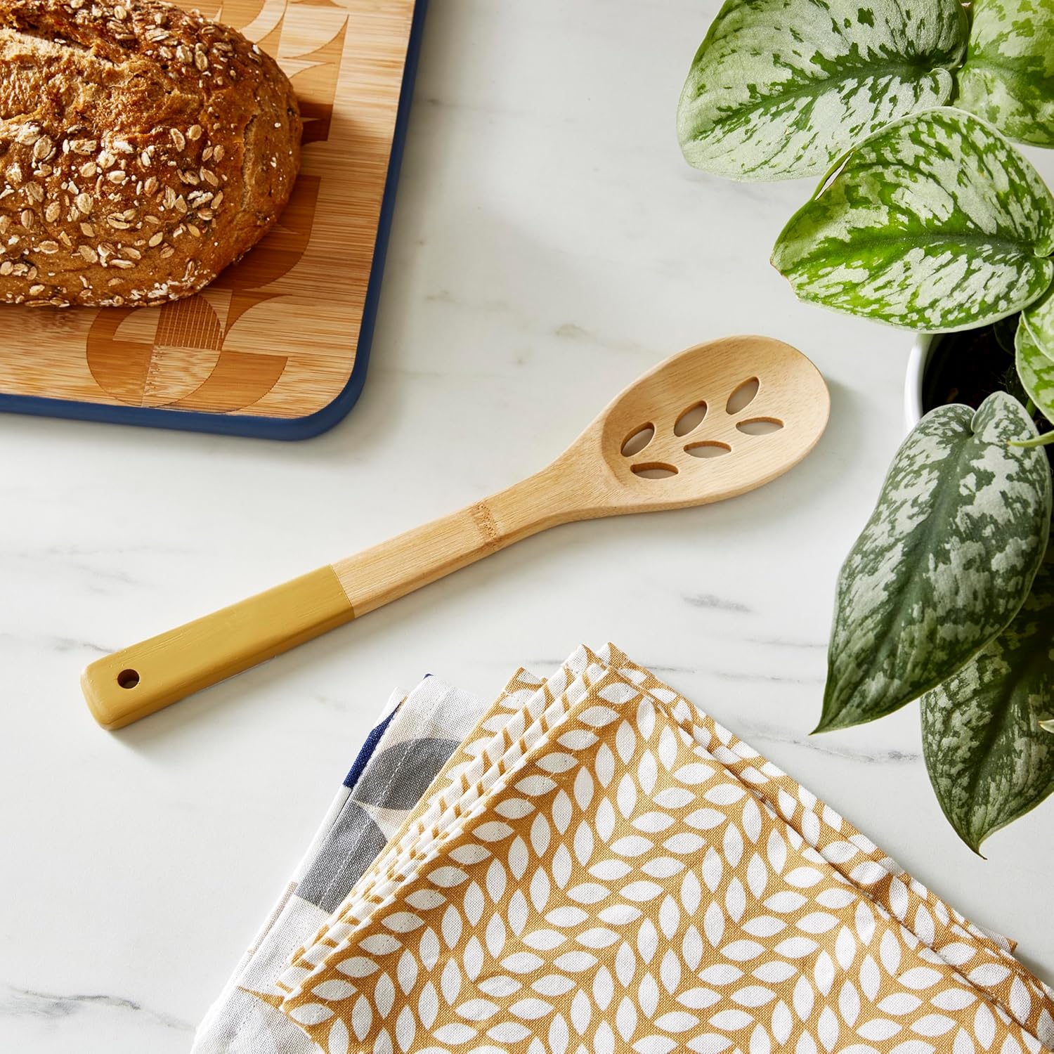 Bauhaus Geo Bamboo Cut Out Spoon Cooksmart England