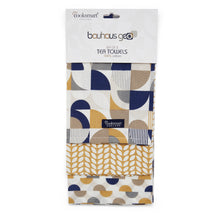 Bauhaus Geo Tea Towels - 3 Pack Cooksmart England