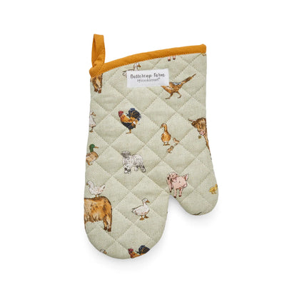Cooksmart Butter Cup Farm Gauntlet Oven Glove Cooksmart England