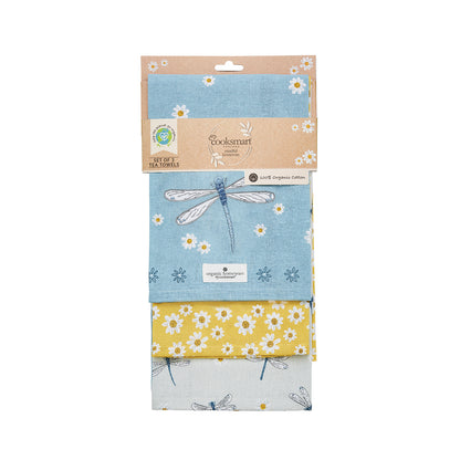 Cooksmart English Meadow Tea Towel 3pk Cooksmart England