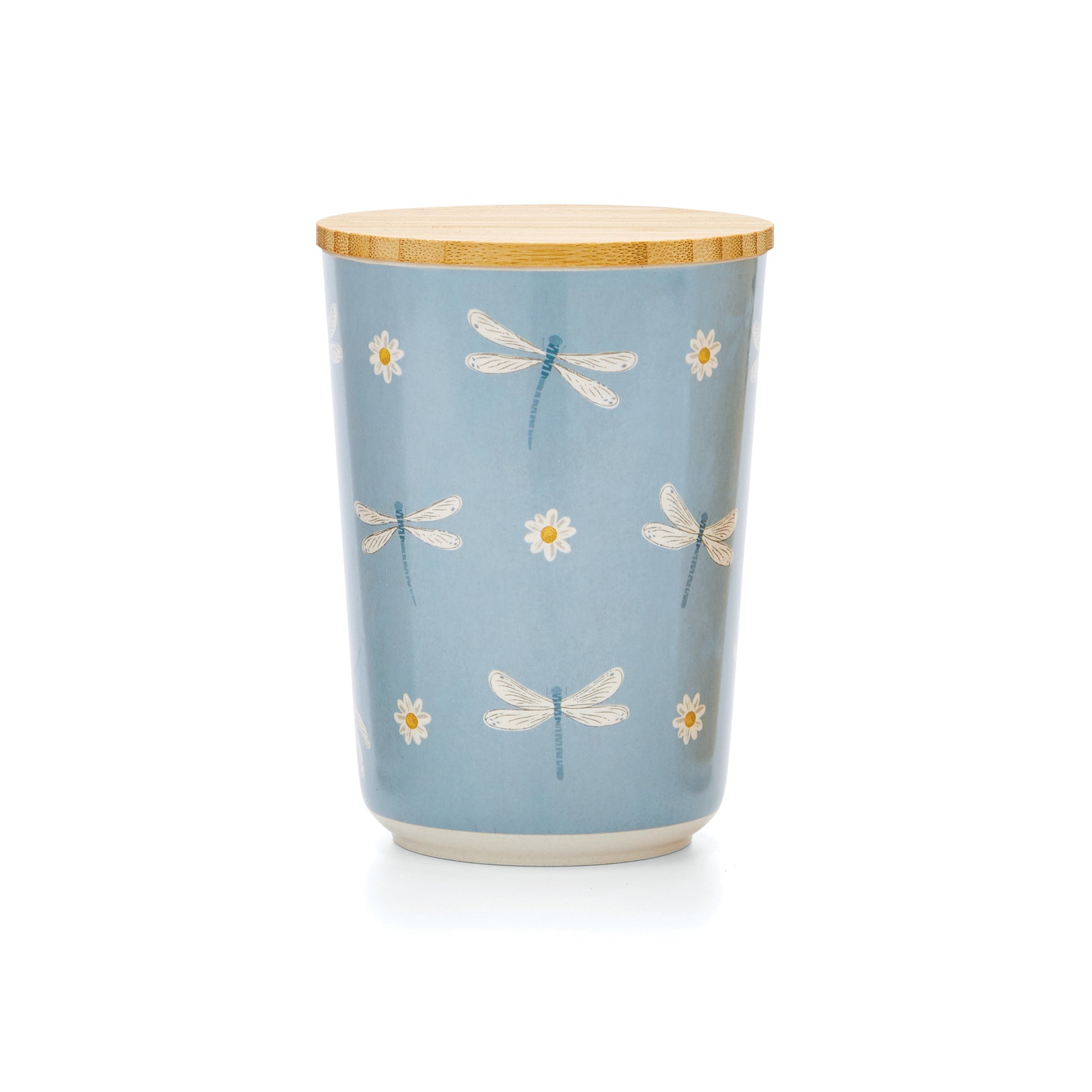 Cooksmart English Meadow Bamboo Canister - Blue Cooksmart England