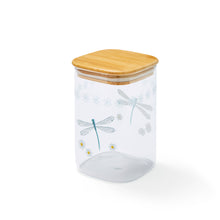 Cooksmart English Meadow 1.0L Glass Jar with Push Bamboo Lid Cooksmart England