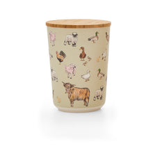 Cooksmart Buttercup Farm Bamboo Canister - Animals Cooksmart England