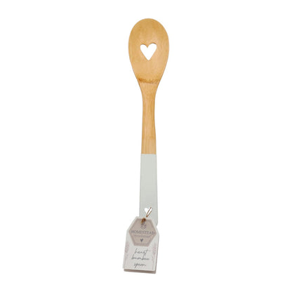 Cooksmart Homestead Bamboo Cut Out Heart Spoon Cooksmart England