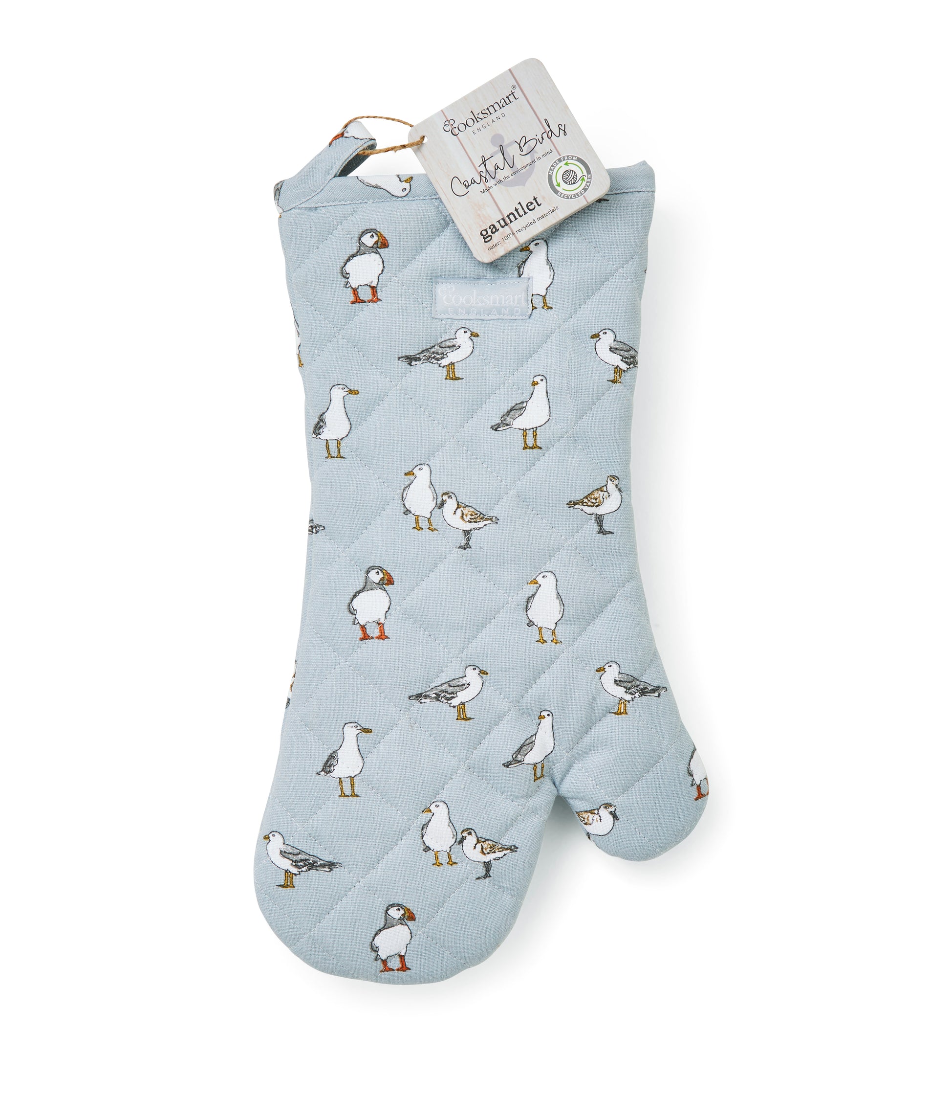 Cooksmart Coastal Birds Gauntlet Oven Glove Cooksmart England