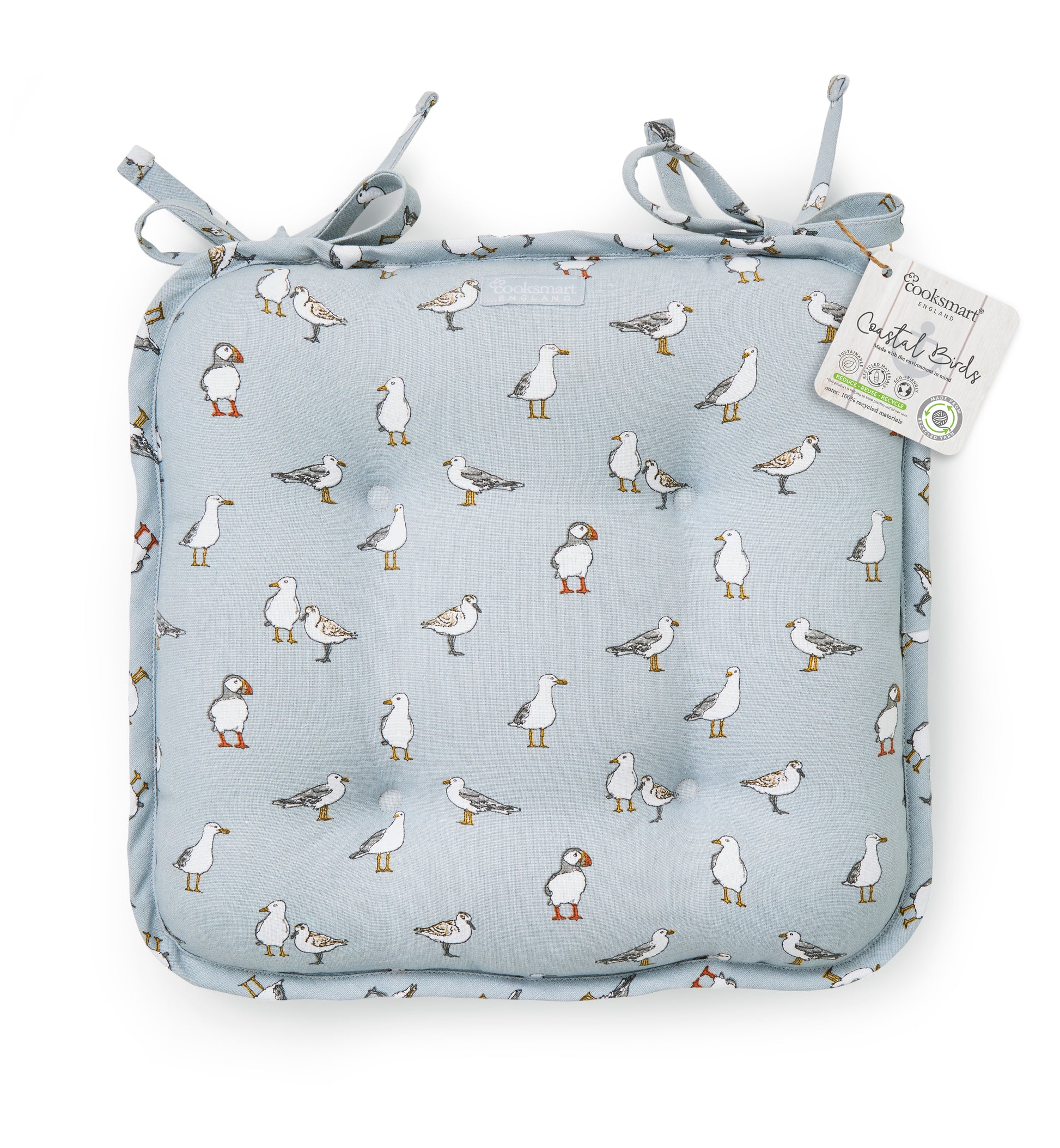 Cooksmart Coastal Birds Seat Pad Cooksmart England