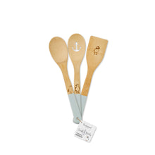 Cooksmart Coastal Birds Set of 3 Bamboo Utensils Cooksmart England
