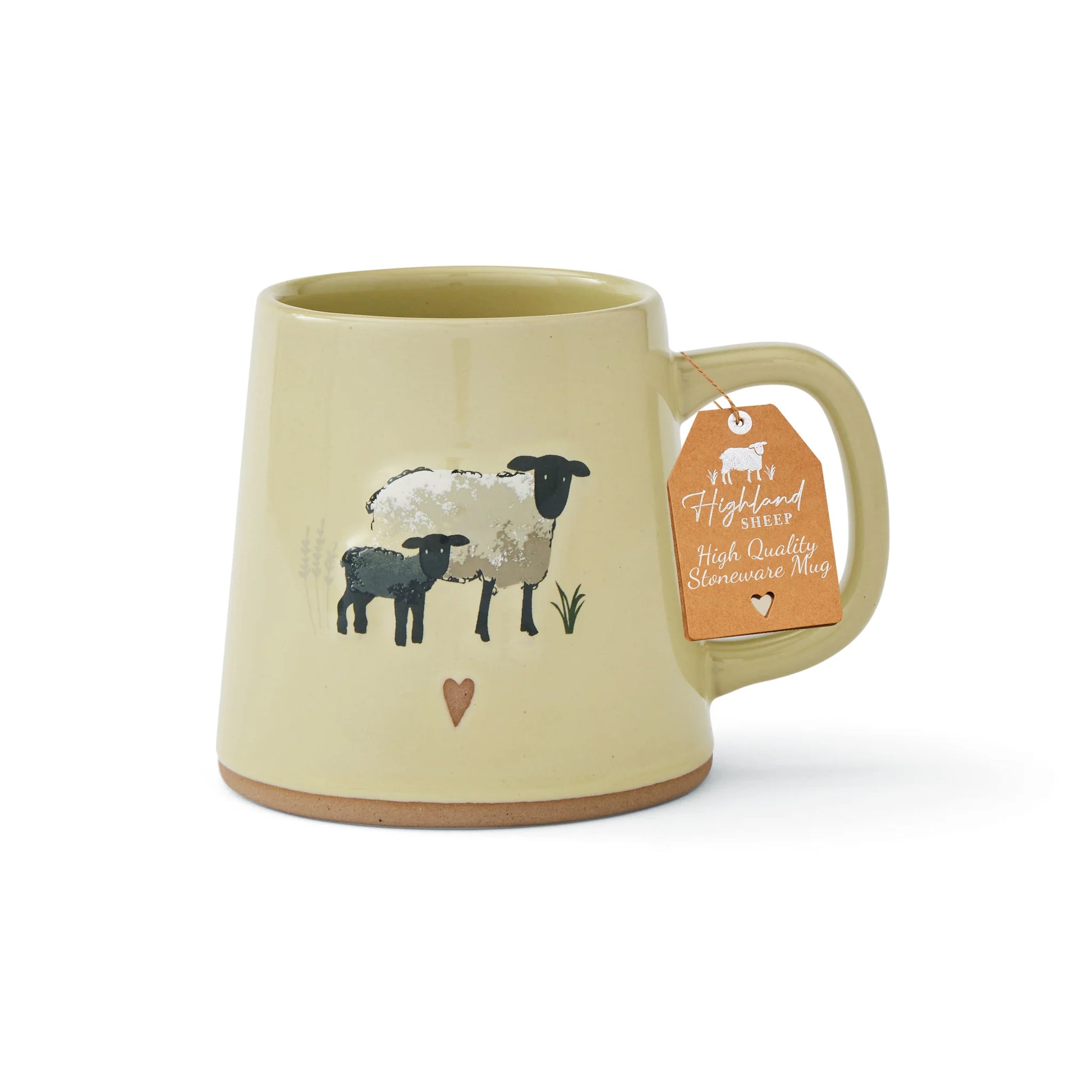 Cooksmart Highland Sheep Reverse Conical Mug - Sage Cooksmart England