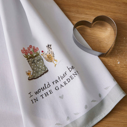 Cooksmart Hen House Lane Tea Towel & Cookie Cutter Set