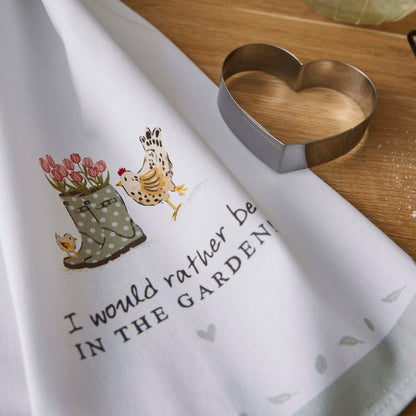 Cooksmart Hen House Lane Tea Towel & Cookie Cutter Set