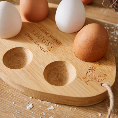 Cooksmart Hen House Lane Bamboo Egg Storage Cooksmart England
