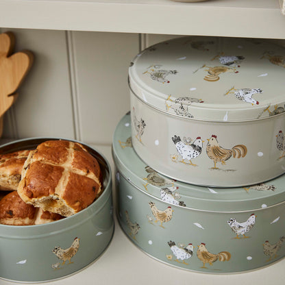 Cooksmart Hen House Lane Round Cake Tins Set Cooksmart England