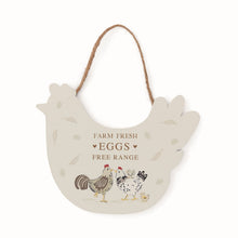 Cooksmart Hen House Lane Plaque - Hen "Farm Fresh Eggs"