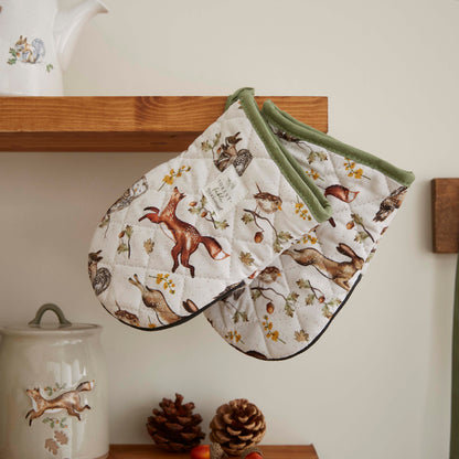 Cooksmart Forest Fable 2 Pack Microwave Mini Mitts