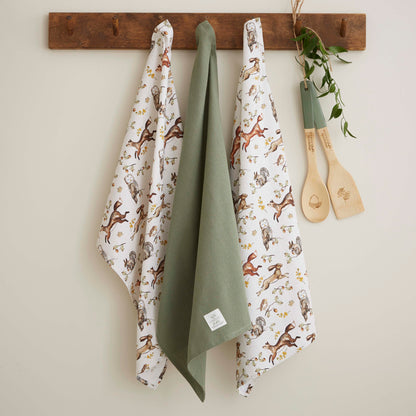 Cooksmart Forest Fable 3 Pack Tea Towels