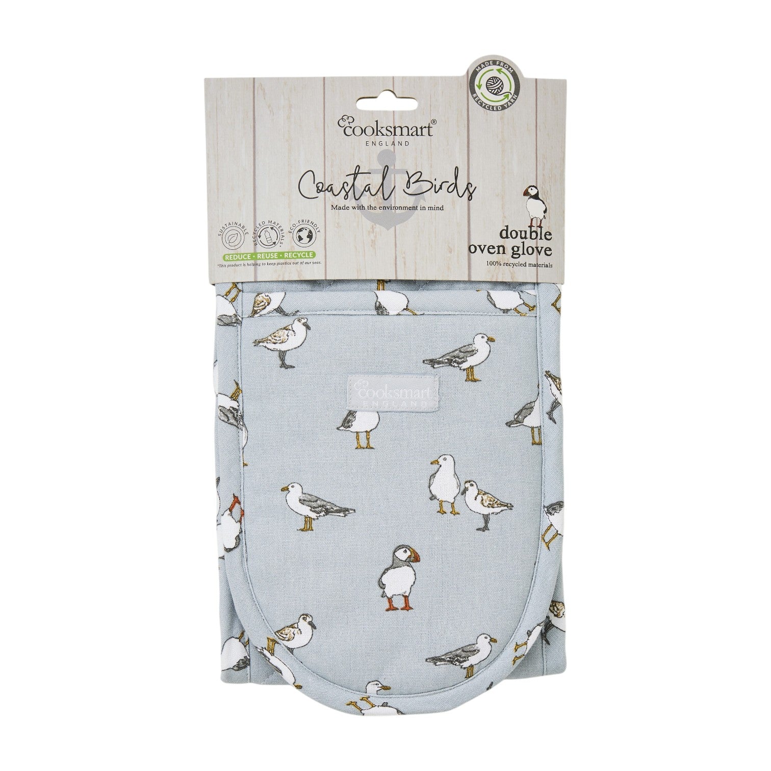 Cooksmart Coastal Birds Double Oven Glove Cooksmart England
