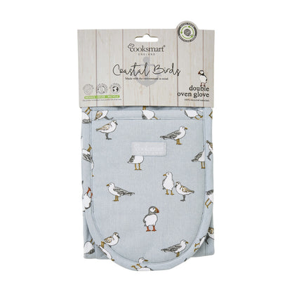 Cooksmart Coastal Birds Double Oven Glove Cooksmart England