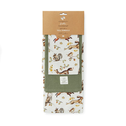 Cooksmart Forest Fable 3 Pack Tea Towels