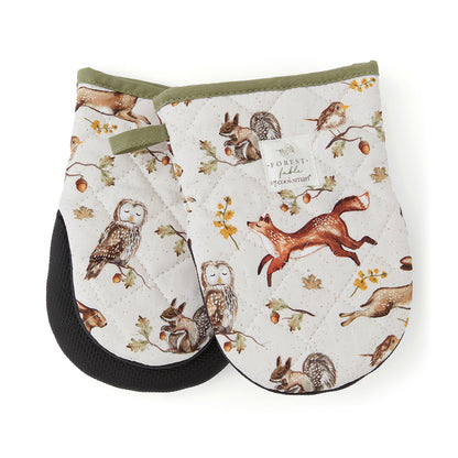 Cooksmart Forest Fable 2 Pack Microwave Mini Mitts
