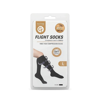 GoodThings Knee High Compression Flight Socks