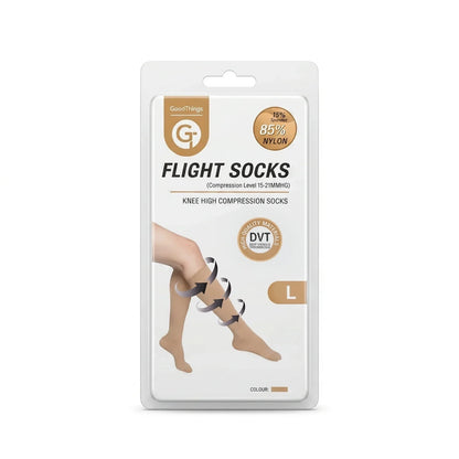 GoodThings Knee High Compression Flight Socks