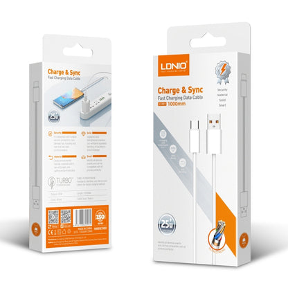 LDNIO 25W Braided USB-A to USB-C Fast Charging Cable LDNIO