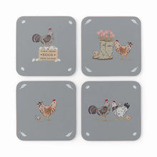 Cooksmart Hen House Lane Set of 4 Coasters