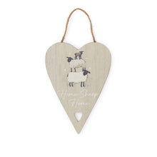 Cooksmart Highland Sheep "Home Sheep Home" Heart Plaque