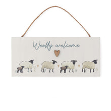 Cooksmart Highland Sheep "Woolly Welcome" Rectangular Plaque