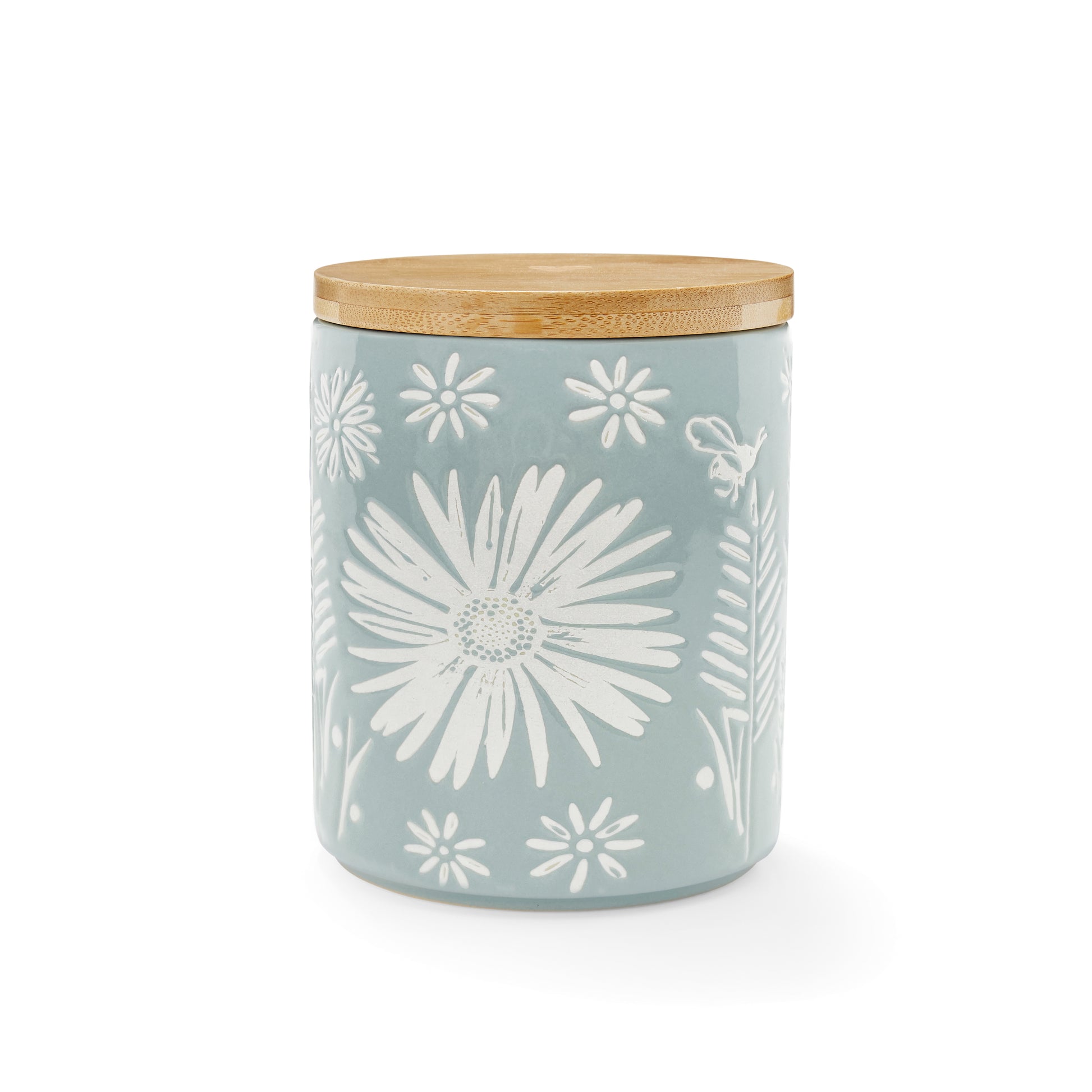Cooksmart Homestead Ceramic Canister  - Grey-Blue Cooksmart England