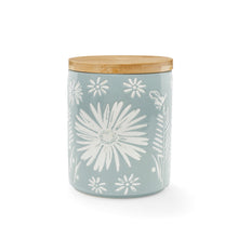 Cooksmart Homestead Ceramic Canister  - Grey-Blue Cooksmart England