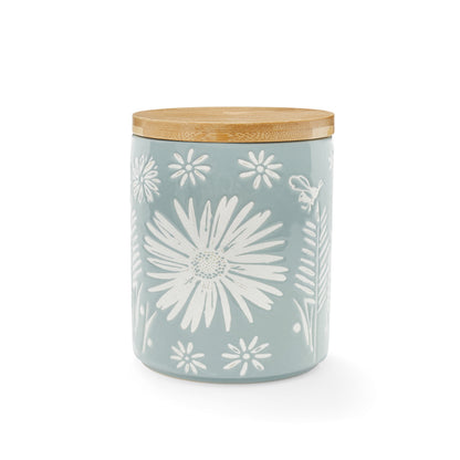 Cooksmart Homestead Ceramic Canister  - Grey-Blue Cooksmart England