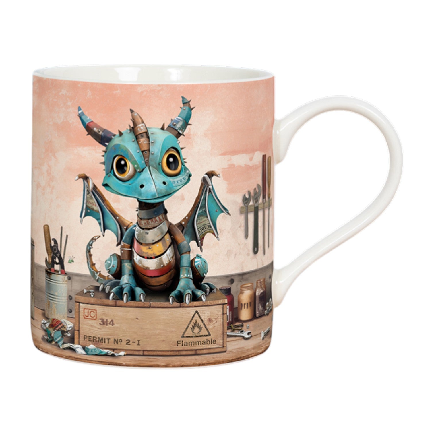 Bug Art Scrap Dragon Mug Bug Art