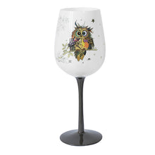 Bug Art Otti Owl Wine Glass Bug Art