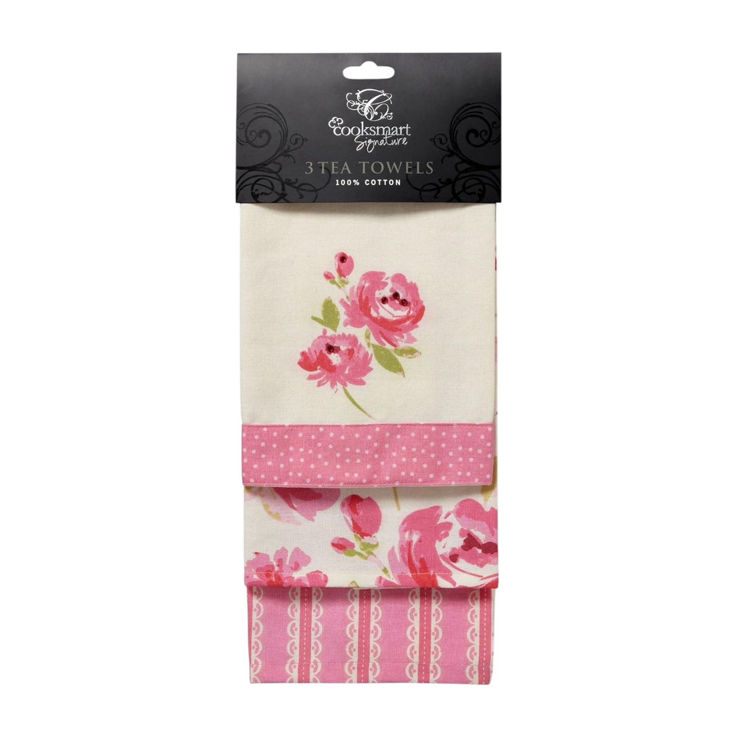 Cooksmart Signature Love to Bake Tea Towel 3pk Cooksmart England