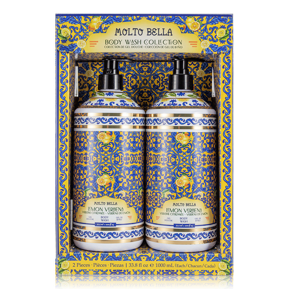 Molto Bella Body Wash Lemon Verbena 1L - 2 Pack Molto Bella