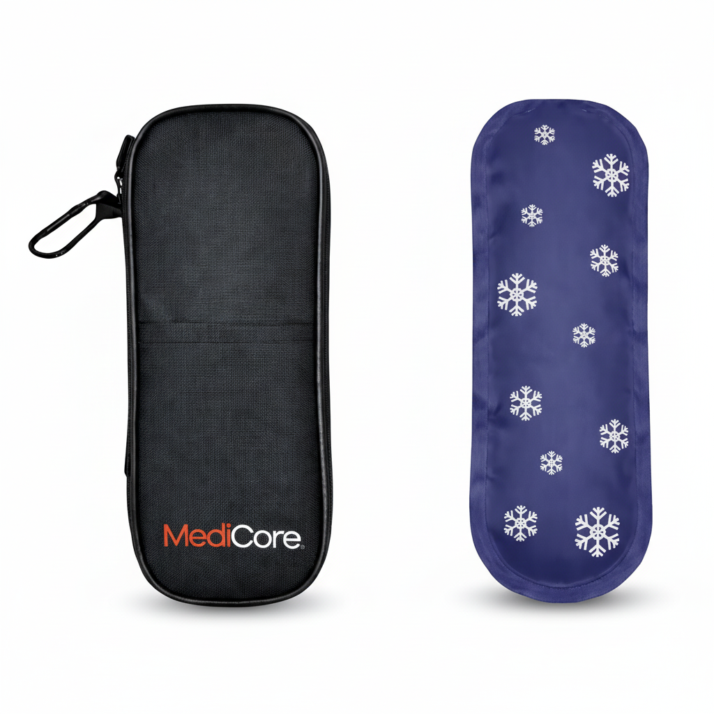 MediCore Insulin Travel Cooler Case with Cold Pack Medicore