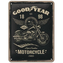 Nostalgic Art Good Year Motorcycle Tin Sign - Small Nostalgic Art