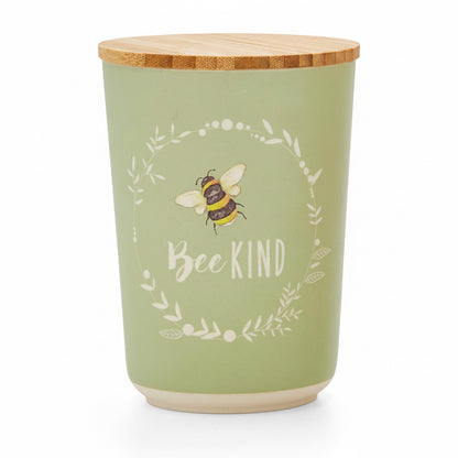 Cooksmart Bumble Bees Bamboo Canister - Sage Cooksmart England