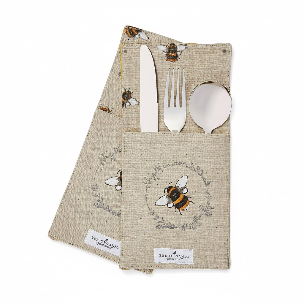 Cooksmart Bumble Bees Cutlery Holder 2pk Cooksmart England