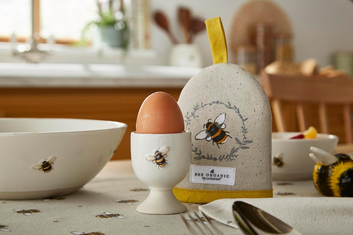Cooksmart Bumble Bees Egg Cosies Set of 2 Cooksmart England