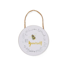Cooksmart Bumble Bees "Bee Yourself" Round Plaque Cooksmart England