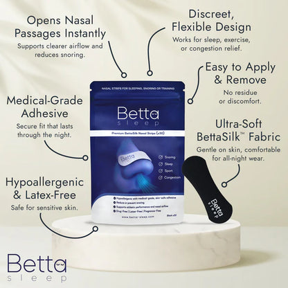 Betta Sleep Nasal Strips – 30 Pack Betta Sleep