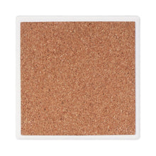 Cartco Bug Art Simon Sloth ceramic coaster featuring a protective brown cork backing for furniture safety.