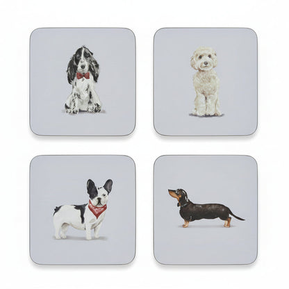 Cooksmart Curious Dogs Set of 4 Coasters Cooksmart England