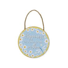 Cooksmart English Meadow Happiness Round Plaque Cooksmart England