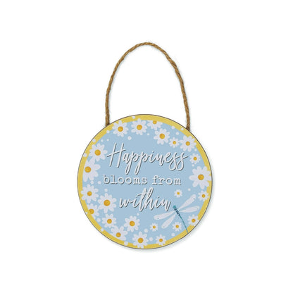 Cooksmart English Meadow Happiness Round Plaque Cooksmart England