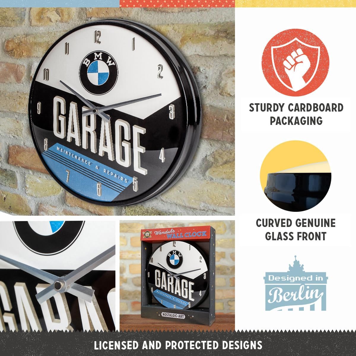 Nostalgic Art BMW Garage Wall Clock Nostalgic Art
