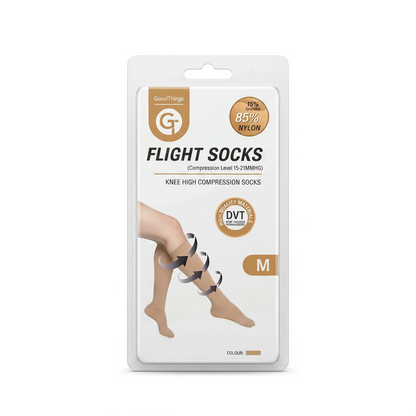 GoodThings Knee High Compression Flight Socks