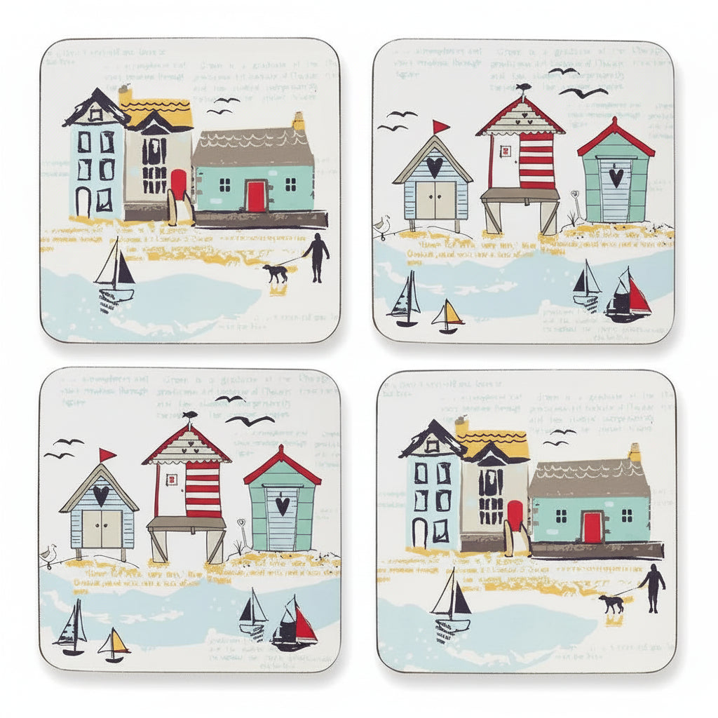 Cooksmart Beside The Seaside Set of 4 Coasters Cooksmart England